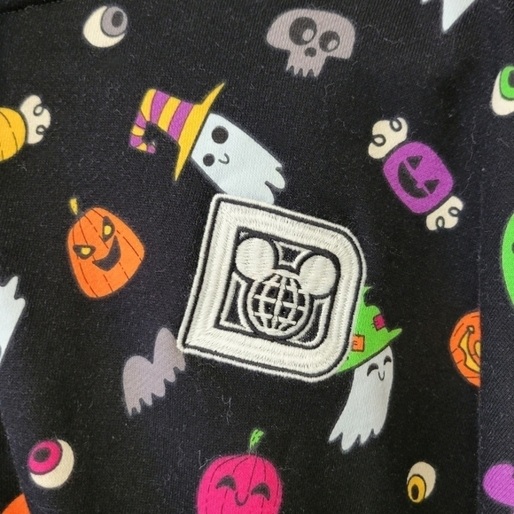 Disney Parks Halloween Mickey Jack-o'-Lantern Zip Hoodie Jacket L - Picture 4 of 10